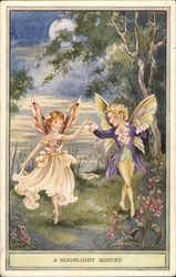 A Moonlight Minuet Fantasy Postcard Postcard