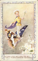 Fairy Riding Butterfly Postcard