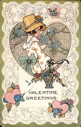 Valentine Greetings Postcard