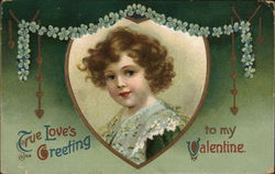 True Love's Greeting to my Valentine Postcard