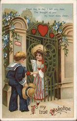 To my true Valentine Postcard