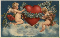 To My Love Cupid Postcard Postcard Postcard