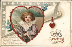 Love's Greeting Children Postcard Postcard Postcard