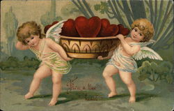 From a True Heart Cupid Postcard Postcard Postcard