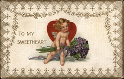 To My Sweetheart Postcard