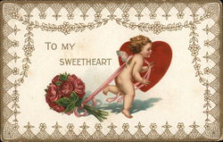 To My Sweetheart Postcard