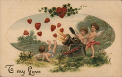 To My Love Cupid Postcard Postcard Postcard