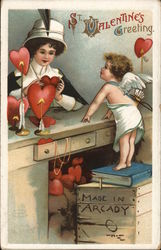 St. Valentine's Greeting Postcard