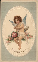 Messenger of Love Cupid Postcard Postcard Postcard