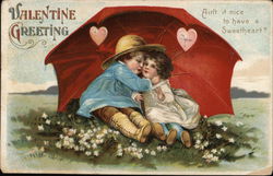 Valentine Greeting - "Ain't It Nice To Have A Sweetheart?" Children Ellen Clapsaddle Postcard Postcard Postcard