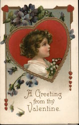 A Greeting from thy Valentine Postcard