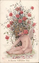 A Joyous Valentine Day Postcard