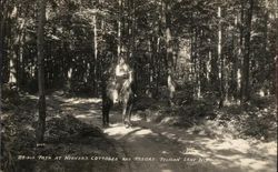 Bridle Path at Weaver's Cottages and Resort Postcard