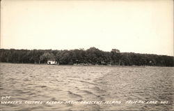 Weaver's Cottage Resort from Crescent Island Postcard