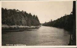 On the Wisconsin River Postcard