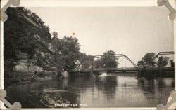 Bridge By Mill Waterwheel Postcard