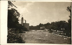 Scene Below Woolen Mills Sheboygan Falls, WI Postcard Postcard Postcard