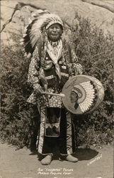 Joe "Cherepee" Tafoya, Pueblo Indian Chief Native Americana Postcard Postcard Postcard