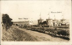 Race Track and Monte Carlo Tijuana, Mexico Postcard Postcard Postcard