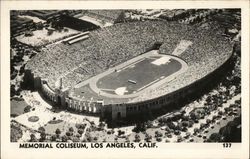 Memorial Coliseum Los Angeles, CA Postcard Postcard Postcard