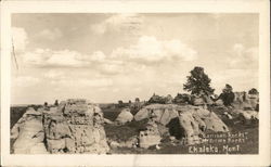 Garrison and Medicine Rocks Ekalaka, MT Postcard Postcard Postcard