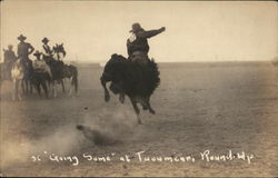 Going Some at Tuoumcari Round Up Postcard