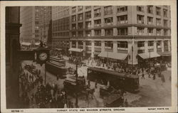 Corner of State and Madison Streets Postcard