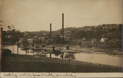 Factory Looking Westerly From Hinkley Homestead Buildings Postcard Postcard Postcard