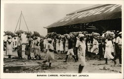 Banana Carriers, Montego Bay, Jamaica Postcard