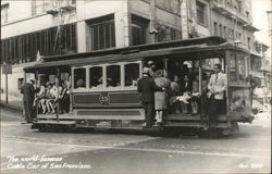 The World-Famous Cable Car of San Francisco Postcard