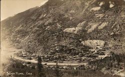 Aerial View Silver Plume, CO Postcard Postcard Postcard