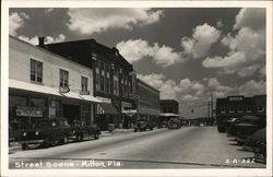 Street Scene Milton, FL Postcard Postcard Postcard