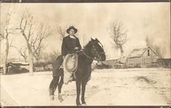 Boy on a Horse Postcard