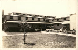 Service Club Patio, Camp Callan Postcard