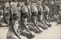 Indonesian Ceremonial Dress and Dance Postcard