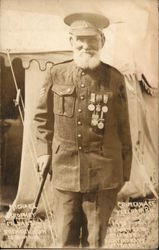 Michael Brophy, Crimea Veteran, Age 86 Military Postcard Postcard Postcard