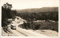 Greyhound Bus On U. S. 25 Between Jellico and LaFollette, Tenn. Tennessee Buses Postcard Postcard Postcard