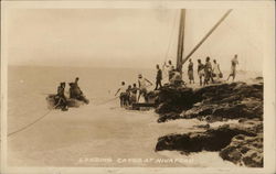 Landing Cargo at Niuafoou Niuafo'ou, Tonga South Pacific Postcard Postcard Postcard