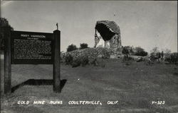 Gold Mine Ruins Coulterville, CA Postcard Postcard Postcard