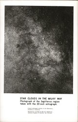 Star Clouds In The Milky Way Postcard