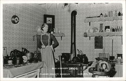 Old Kitchen 1850's--Placer County Museum Auburn, CA Postcard Postcard Postcard