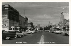 Street Scene Willows, CA Postcard Postcard Postcard