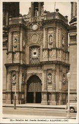 Detalle del Frente Catedral Mexico City, Mexico Postcard Postcard Postcard