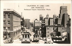 California St. Cable Cars San Francisco, CA Postcard Postcard Postcard