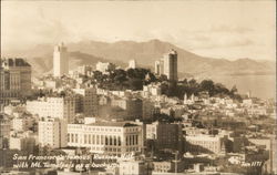 Russian Hill and Mt. Tamalpais San Francisco, CA Postcard Postcard Postcard