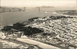 Golden Gate Bridge and Cliff House Postcard