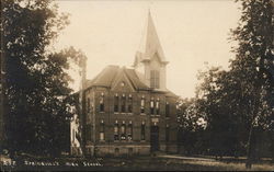 Springville High School Iowa Postcard Postcard Postcard