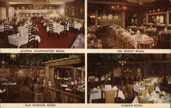 The Wagon Wheel - Martha Washington Room, The Trophy Room, Gay Nineties Room, Garden Room Postcard