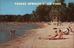 Public Beach, Yankee Springs State Park Postcard