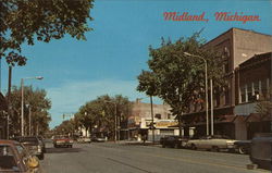 Main Street Midland, MI Postcard Postcard Postcard